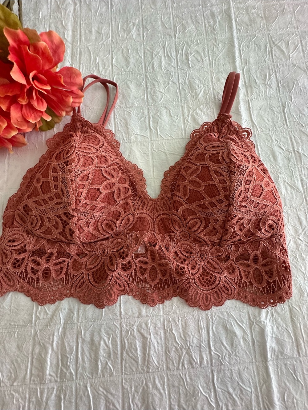 Colsie Rose Clay Lace Bralette